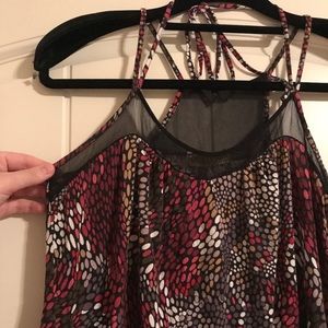 Guess Strappy Sheer Accent Tank